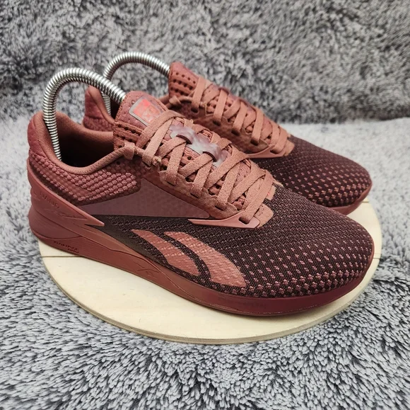 Reebok Nano X3 Cross Training Athletic Sneakers Pink Weightlifting Women's 7.5 - Picture 1 of 9